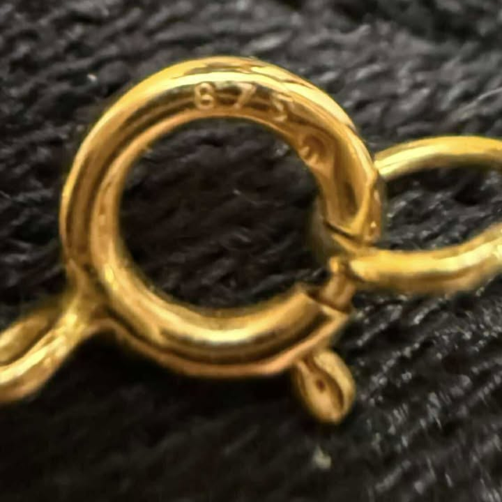 Real 18K/AU875 Yellow Gold Heart Necklace - Image 4
