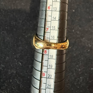 18K Yellow Gold Dome Ring