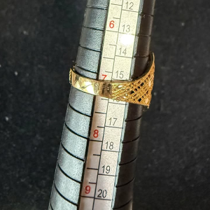 18K Yellow Gold Ladies Power Ring