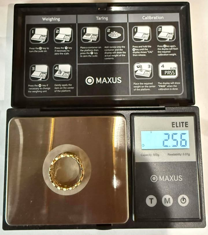 18K Yellow Gold Ladies Ring - Image 3
